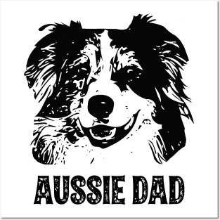 Aussie Dad Australian Shepherd Posters and Art